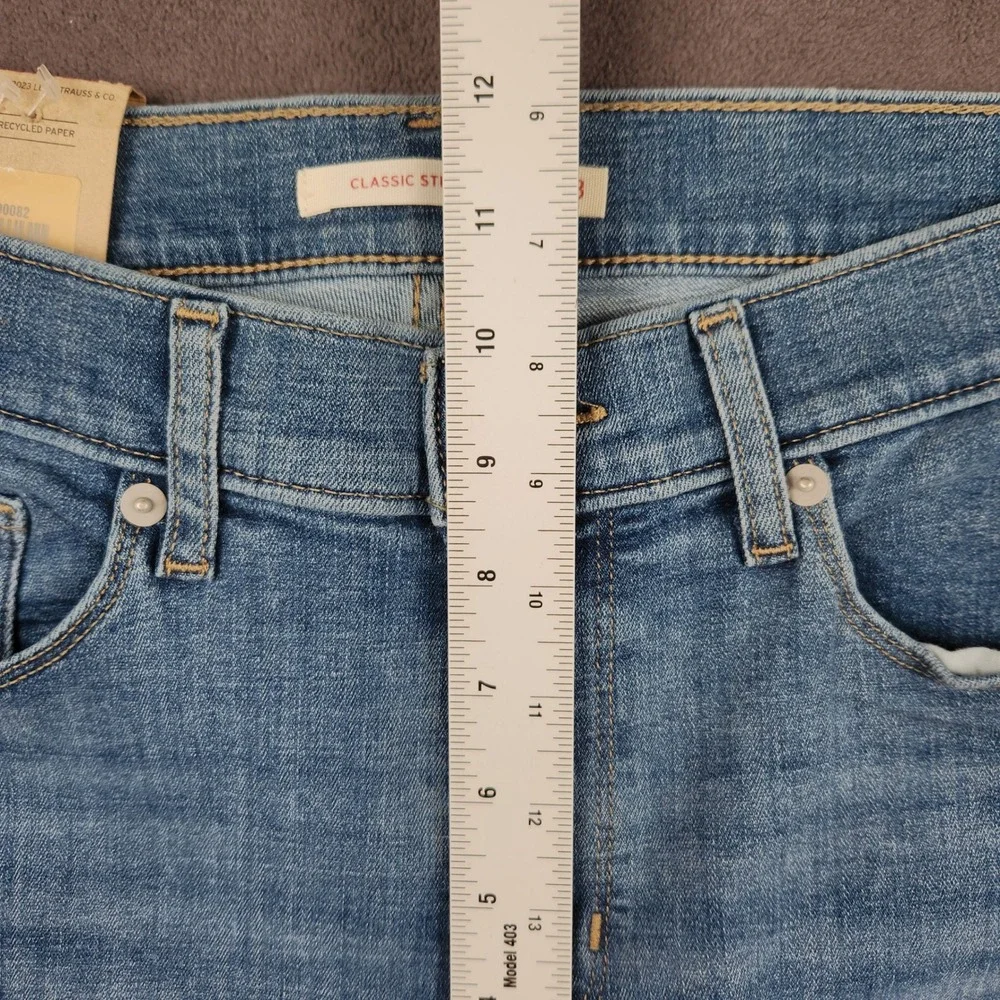 Levis Classic Straight Fit Jeans Womens 8 M‎ Lapis Speed Blue Medium Wash NEW - Picture 10 of 13